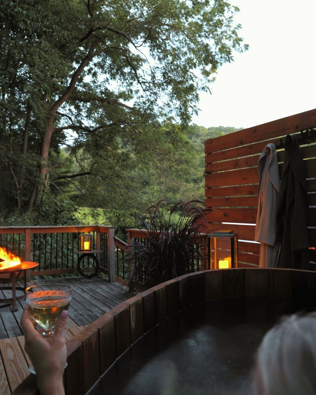 Hot tub evening