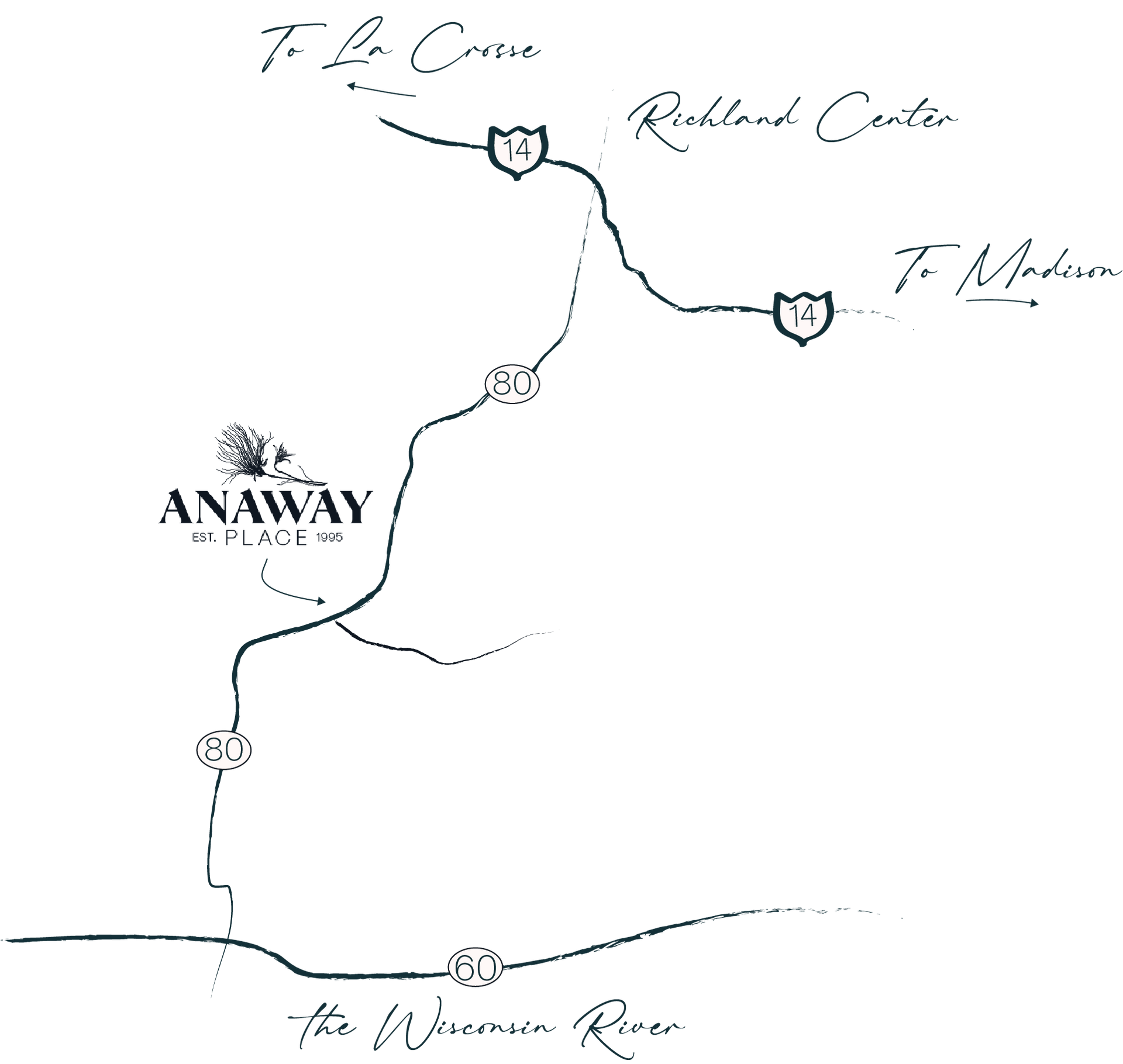 anaway place directions map