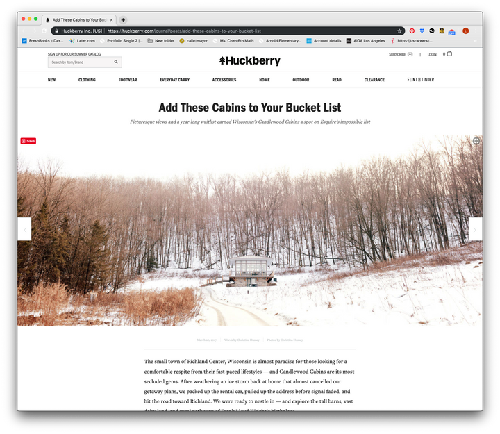 anaway place press huckberry